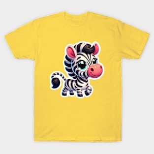 Kawaii Zebra T-Shirt